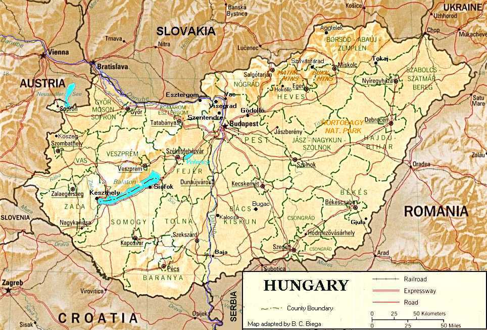 Hungary Map