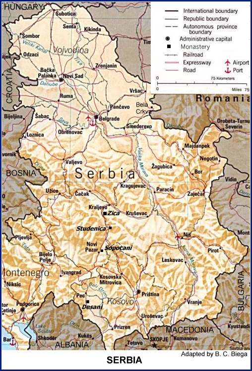 Serbia Map